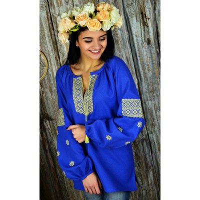 Embroidered blouse "Starry Radiance"